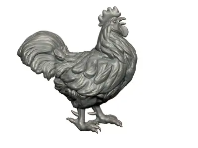 hen sculpture  3D print model