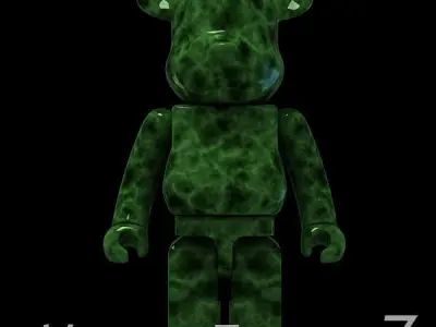 Green Jade BearBrick  3D model
