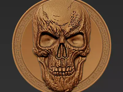 skull pendant 3D print model