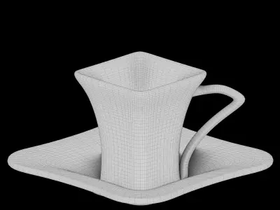Square Espresso Cup 3D model
