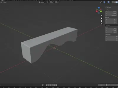 BENCH 07 Low-poly 3D model