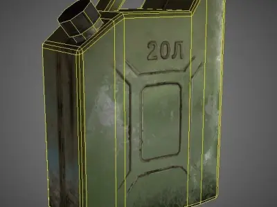 Gas Canister 20 liters Low-poly 3D model