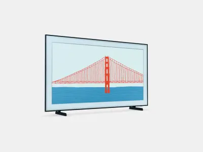 65 Smart TV The Frame 4K modo de arte LS03A 2021 3D model