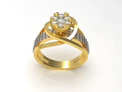 089 - Delicate Wedding Ring for Women 3D print model