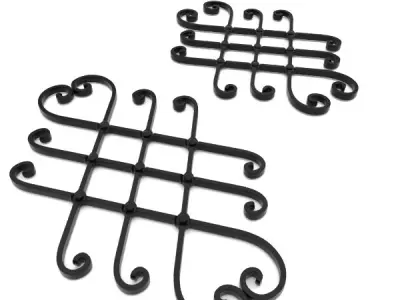 Wrought iron elements vol 2 3D model