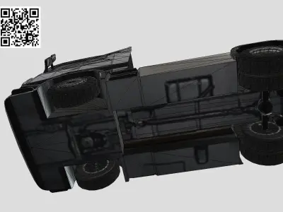 Generic truck Low-poly 3D model