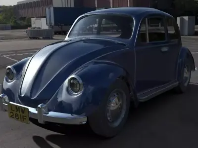 Volkswagen Beetle 1967 3d model 3D model