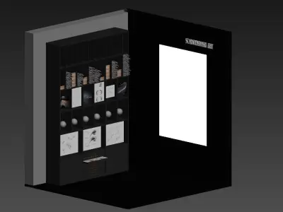 Automobile material display 3D model