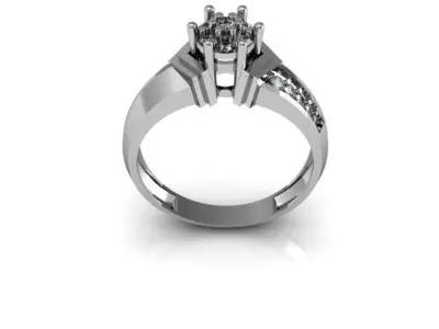 daimond ring 3D print model