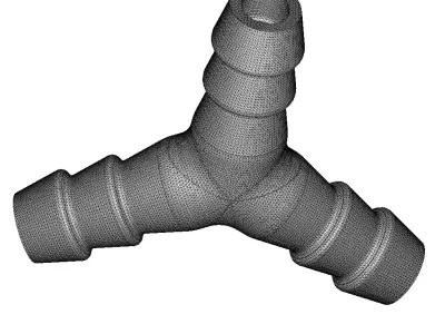 Brass Y Type Connector 3D print model