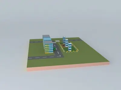 Skech-town-physics 12  Free 3D model