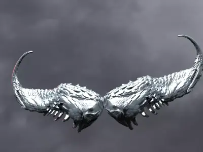  Lizard Horns  3D model