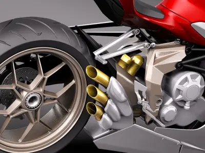 MV Agusta F3 2012 3D model