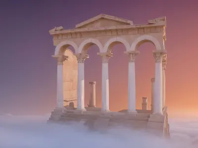 Ancient Roman Ruins Classical Archway   3D model