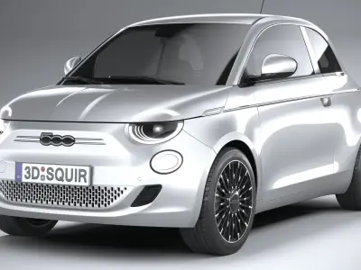 Fiat 500 2021 3D model
