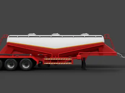 Bulk Cement Trailer Texture
