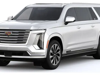 Cadillac Escalade Luxury  ESV Luxury Platinum 2025 3D model