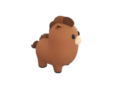 Horse Character 3D model purchase