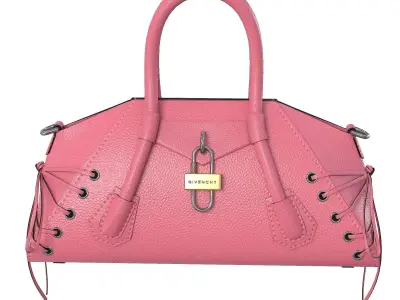 Givenchy Mini Antigona Bag Pink Low-poly 3D model