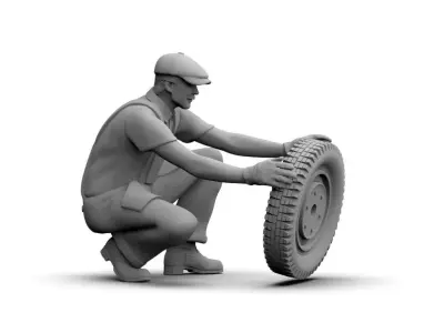 Gas Station Staff 3D print model