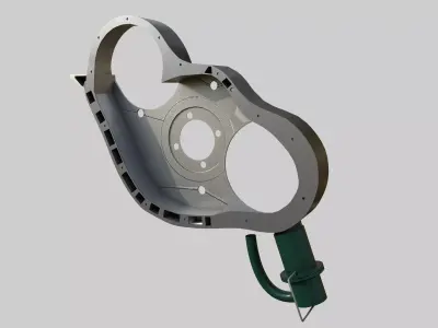 Engine Timing Case Housing Low-poly 3D model