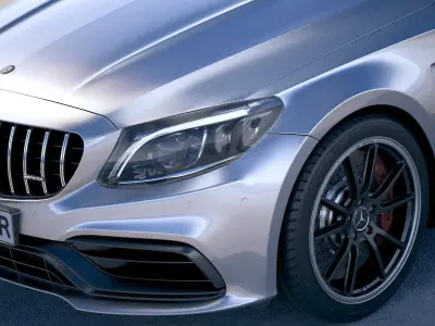 Mercedes C63 S AMG Coupe 2019 3D model