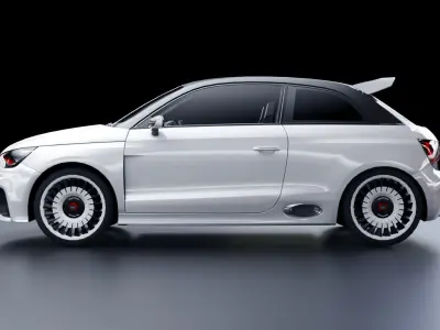 Audi A1 Quattro Low-poly 3D model