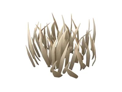 Cartoon Grass v2 004 Low-poly 3D model