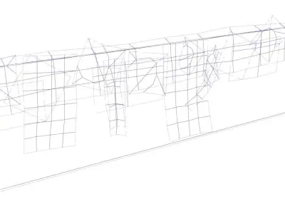 Ivy wall  Low-poly 3D model