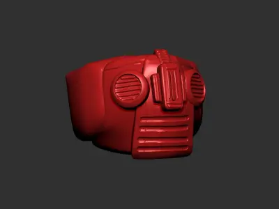 helmet high poly sculpt 3d printable  3D model