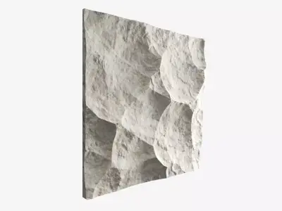 522-RockPanel piece of rock on wall 3D model