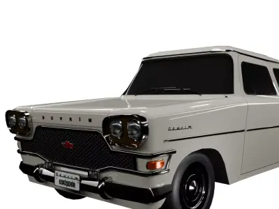 Devrim car Low-poly 3D model