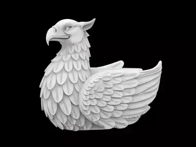 Mythical Griffin Planter Decorative  3D print model