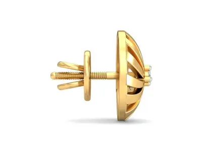 Solitaire Diamond Round -cut Pendant-set  3d model 3D print model