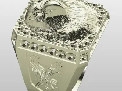 Eagle ring  Free 3D print model