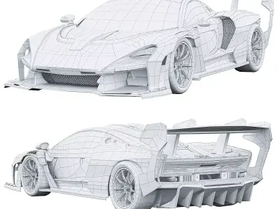 Mclaren Senna GTR 3D model