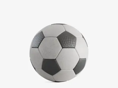 Soccer Ball Leather Style 3D model