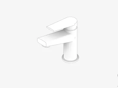 Basin Mixer - Luxury - Argile Low-poly 3D model