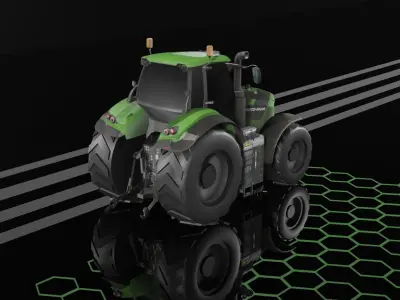 DEUTZ-FAHR 7250 TTV Tractor Low-poly 3D model