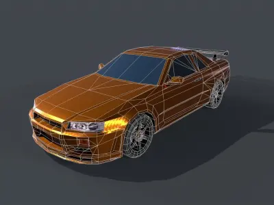 SKYLINE REPLICA Low-poly 3D model