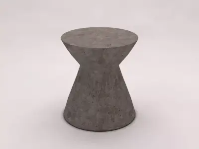 SIDE TABLE---Concrete hourglass 3D model