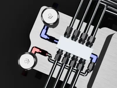 Nitrous Injection Plate for Blower 3D print model