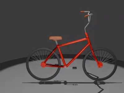 Stylish Urban Bicycle - High-Quality 3D Model Free low-poly 3D model