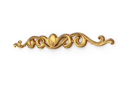 Classic carved decor ornament 368 3D model