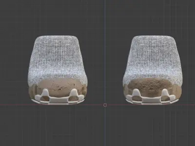 Summer Shoes Low-poly 3D model