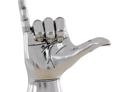 Hawaiian Hand Sign Figurine 3D model