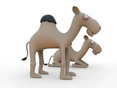 toon camel 3D model