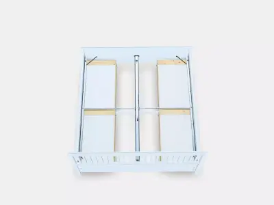 IDANAS Bed frame with storage Low-poly 3D model