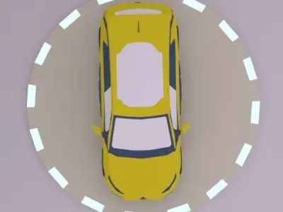  low poly car model c4 citroen 3D model