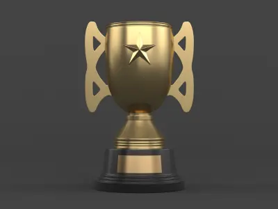 Trophy Cups 3D model 46